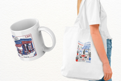 Letters from Paris Postage Stamps Clipart Product Image 3