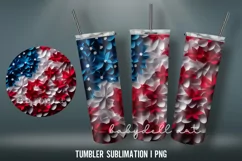 20 oz Tumbler Wrap | Rose Tumbler Wrap Sublimation Design PN Product Image 3
