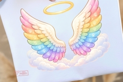 Dog Angel Wings Clipart Set PNG | Rainbow Bridge Pet Product Image 2