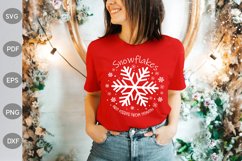 Snowflakes are kisses from heaven SVG Design Product Image 1
