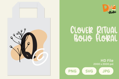 Clover Ritual Boho Floral Monogram Product Image 1