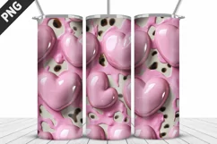 Valentines Love Skinny Tumbler PNG Wrap| Valentines Tumbler Product Image 4