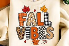 FALL Vibes PNG, Autumn Sublimation, Fall Sublimation Product Image 1