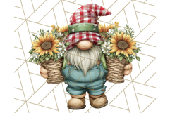 Farmer Gnome Clipart, Cute Farm Gnomes PNG Illustrations Product Image 3