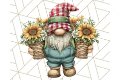 Farmer Gnome Clipart, Cute Farm Gnomes PNG Illustrations Product Image 3