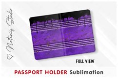 Oil Drum pattern - Passport Holder sublimation. Product Image 2