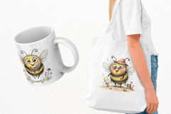 Summer Whimsical Bees PNG Clipart Product Image 3