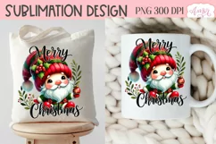 Merry Christmas PNG sublimation | Christmas gnome shirt PNG Product Image 3