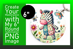 Charming Round Design Coaster Template , Animals Product Image 1