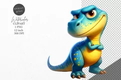 Dinosaur clipart, Dino clipart, Kids sublimation Product Image 1