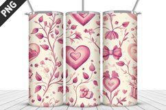 Valentines Love Skinny Tumbler PNG Wrap| Valentines Tumbler Product Image 4