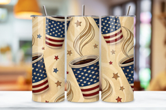 4th Of July Coffee Lovers Seamless Tumbler Wrap Product Image 3