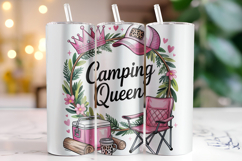 Camping Queen Tumbler Wrap | Sublimation | Tumblers Product Image 1