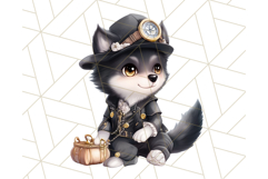 Vintage Steampunk Forest Animal PNG Clipart for Sublimation Product Image 3