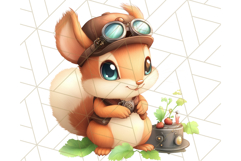 Vintage Steampunk Forest Animal PNG Clipart for Sublimation Product Image 3
