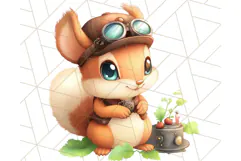 Vintage Steampunk Forest Animal PNG Clipart for Sublimation Product Image 3