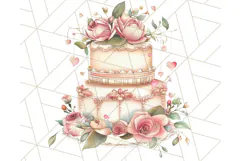 Pastel Tea Clip Art PNG with Sweets and Floral Accents Png Product Image 3