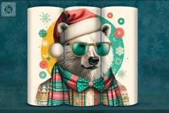 4 Christmas Bear Tumbler Wrap 20 oz Product Image 4