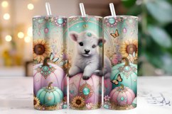 Halloween Highland Cow Tumbler Wrap | Sublimation | Tumblers Product Image 1