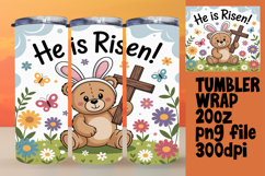 CHIC 20oz PNG Tumbler Wrap , Religious Product Image 1