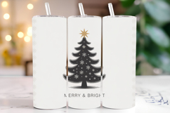 Merry &amp; Bright Svg | Christmas Svg | Svg Cut Files Product Image 1