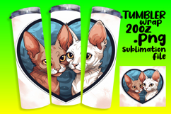 LUXURIOUS 20oz Tumbler Artwork , Cute Cat Product Image 1