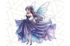 Gothic Fairy & Potion Clipart, Dark Fantasy PNG Printable Product Image 3