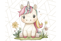 Fairy Tale Unicorn PNG Pastel Magic Clipart, Fantasy Rainbow Product Image 3