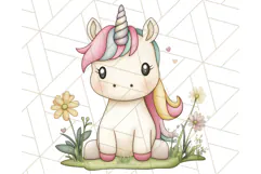Fairy Tale Unicorn PNG Pastel Magic Clipart, Fantasy Rainbow Product Image 3