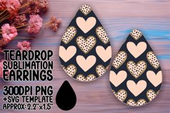 Whimsical Teardrop Design for Crafting , Heart Product Image 1