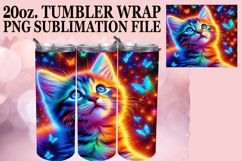 Radiant memories 20oz tumbler wrap, Cat Product Image 1