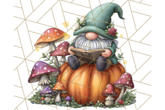 Spooky Gnome Village Clipart PNG Halloween Png Product Image 3