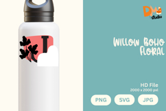 Willow Boho Floral Monogram Product Image 1