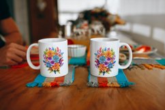3d Flower Sublimation Mug, 3d mug wrap, 30 PNG Designs Product Image 27