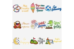 Summer Planner Stickers Clipart PNG, 30 Summer Bucket List Product Image 3