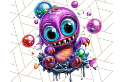 Spooky Cute Monster PNG Clipart, Adorable Halloween Monsters Product Image 3