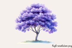 Pastel Spring Trees Clipart Bundle PNG Product Image 9