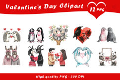 Valentine Cute Birds Clipart PNG Product Image 1