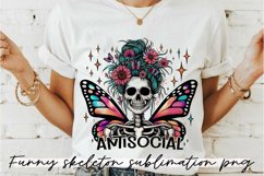 Funny Skeleton saying Sublimation PNG. Product Image 1