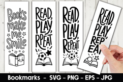 Read Play Repeat Bookmark Sublimation Product Image 1