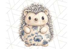 Blue Floral Stuffed Animal Clipart PNG, Cute Stuffed Animals Product Image 3