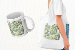 Summer Bicycling Set Clipart Product Image 3