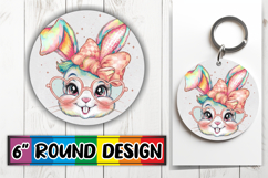 Radiant Ornaments Round Design, Easter Bunny Product Image 1