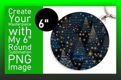 Tinsel Tree Festivity Round Sublimation Accessory Product Image 1