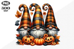 Halloween Gnomes Sublimation - Clipart PNG Design Product Image 1