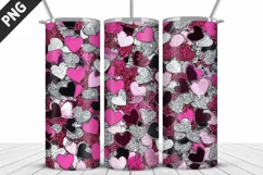 Red Plaid Tumbler Design | Valentine's Day Tumbler Wrap Product Image 2