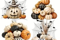 Neutral Halloween Witch Fashion Clipart for Sublimation Product Image 5