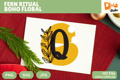 Fern Ritual Boho Floral Monogram Product Image 1
