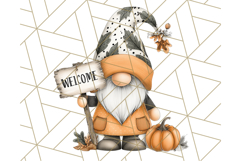 Thanksgiving Gnome Clipart PNG Cute Fall Gnomes, Gnome Png Product Image 3