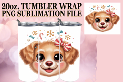 PRESENT OF LOVE 20oz TUMBLER WRAP, Cute Christmas Product Image 1